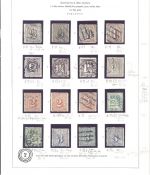 Hamburg, interessanter Posten aus Michel Nummer 10-17 auf 2 Seiten