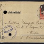 Feldpost-Spottbrief „Chamberlain“ Wert keinen Pfennig, KZ Flossenbürg