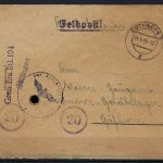 Feldpost „Hamburger Postfund“ aus Graf-Golz-Kaserne, mit Expertise