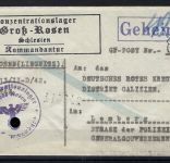 KZ-Lager Groß-Rosen Schlesien 1942, GEHEIM Brief, Waffen SS n. GG