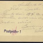 Generalgouvernement-Postkarte: Heimat – Front an einen SS-Angehörigen