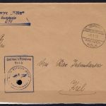 Dienstbrief Kreuzer Köln Amtskasse 1937, n. Kiel