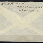 Brief Spanischer Bürgerkrieg 1939, Tankmotorschiff Ditmarschen