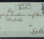 Hannover Mi 1 voll- bis breitranndig als EF