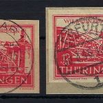 Thüringen Mi 113 ya (2) ideal gest., PF VI + VII, gepr. Ströh BPP