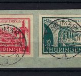 Thüringen Mi 112y - 115 cy auf Luxus Briefstück, gepr. Ströh BPP