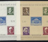 Thüringen Block 3 AX (*) und 3 B a ya **, einwandfrei gep. Zierer BPP