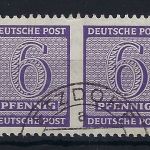 West Sachsen Mi 117 BXa UMs °, waagerechtes Paar einwandfrei, FFA