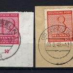 West Sachsen Mi 116 CX - 119 CX ° und einwandfrei, gepr. Ströh BPP