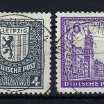 West Sachsen Mi 150 -155 ° sauber gestempelt, mit FA Zierer BPP