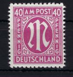 Bizone / AM Post Mi 30 d B ** einwandfrei mit Befund BPP