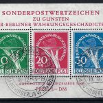 Berlin 1949, Block 1 mit SoSt und Originalgummierung, gep. Schlegel BPP