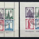 Fr. Zone Baden, Block 1 A/B einheitlich gest., beide gep. Schlegel BPP,