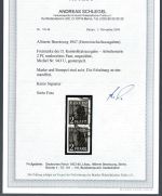 Kontrollrat II, Mi 943 U ° senk. Paar einwandfrei, mit FA Schlegel BPP