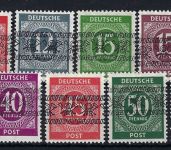 Bizone Mi 52 I - 68 I * mit Erstfalzrest, alle Werte gep. Schlegel BPP