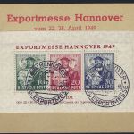 Bizone Block 1a mit SoSt auf Postkarte, FFA Schlegel BPP