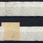 West Sachsen gestempelte Partie aus Mi 126 - 131 alle gep. BPP