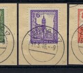 West Sachsen Mi 156-161 X °, gepr. Stroh BPP