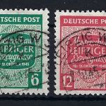 West Sachsen Mi 124 - 125 X °, gepr. Zierer BPP