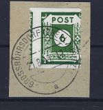 Ost Sachsen Mi 43 a I E ° auf Briefstück, mit FFA Stroh BPP