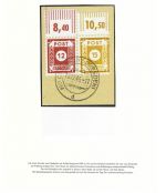 Ost Sachsen Mi 46 b DI / I und 47 a DI auf ,, mit FFA Stroh BPP