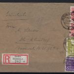 Zehfachfrankatur Kontrollrat II Mi 959c, SBZ Mi 176I (2) Bizone Mi 37I