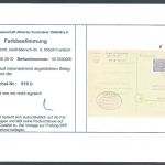 Kontrollrat I Postkarte Gebühr bezahlt mit Zusatzfrank. Mi 916 b