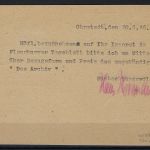 Kontrollrat I Postkarte Gebühr bezahlt mit Zusatzfrank. Mi 916 b