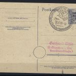 SBZ Allg. Ausgaben Mi 207 - 211 auf karte, mit 207d, 210d, Paul BPP