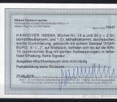 Hannover Mi 15a+23y Briefstück, Mischfrankaturen sind nicht häufig (PP