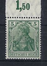 DR Germania Mi 85 I b P OR ** einwandfrei, FFA Jäschke-L. BPP, ME 500€