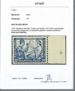 C) DR, Mi 505 A ** SR mit Passerkreuz, Attest Prüfstelle Basel