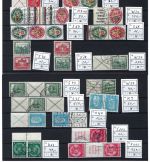 C) DR Partie ZD u. H-Blätter, alle Stempel falsch, ME für echt 8.000€