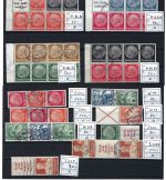 C) DR Partie ZD u. H-Blätter, alle Stempel falsch, ME für echt 8.000€