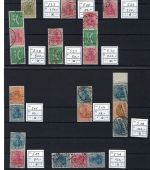 C) DR Partie ZD u. H-Blätter, alle Stempel falsch, ME für echt 8.000€