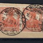 Memelgebiet Vorläufer, V 99 b ° Paar auf Briefstck, einwandfrei (PP