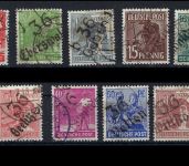 SBZ Handstempel Bezirk 36, Mi 166-180 VII ° gepr. Dr. Modry BPP