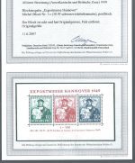 C) Bizone Block 1 c * (entfalzt), mit Befund Schlegel BPP