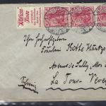 C) DR Germania ZD S 2.27 b, Auslandsbrief, ME 1.600€