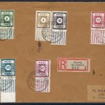 Ost Sachsen / Coswig, Mi 42 - 50 D I Satzbrief, gep. Kunz BPP