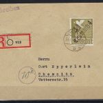 SBZ Handstempel Bezirk 41, Mi II a b Einschreiben, gepr. Böheim BPP