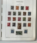 Saarland 1947-1959, postfrische Sammlung mit einigen Besonderheiten