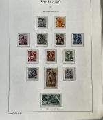 Saarland 1947-1959, postfrische Sammlung mit einigen Besonderheiten