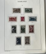 Saarland 1947-1959, postfrische Sammlung mit einigen Besonderheiten