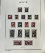 Saarland 1947-1959, postfrische Sammlung mit einigen Besonderheiten