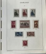 Saarland 1947-1959, postfrische Sammlung mit einigen Besonderheiten