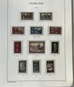 Saarland 1947-1959, postfrische Sammlung mit einigen Besonderheiten