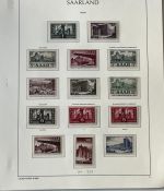 Saarland 1947-1959, postfrische Sammlung mit einigen Besonderheiten
