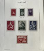 Saarland 1947-1959, postfrische Sammlung mit einigen Besonderheiten