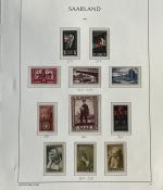 Saarland 1947-1959, postfrische Sammlung mit einigen Besonderheiten